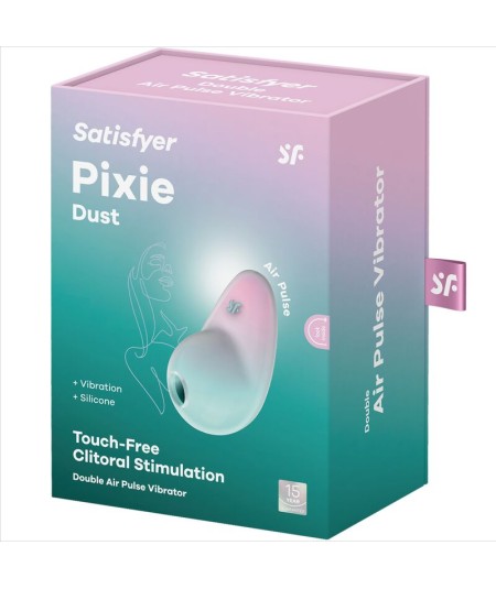 SATISFYER - PIXIE DUST AZUL ESTIMULADOR AIR PLUSE