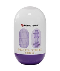 PRETTY LOVE - HUEVO MASTURBADOR SMOOTH STRIPES CUPID