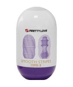 PRETTY LOVE - HUEVO MASTURBADOR SMOOTH STRIPES CUPID