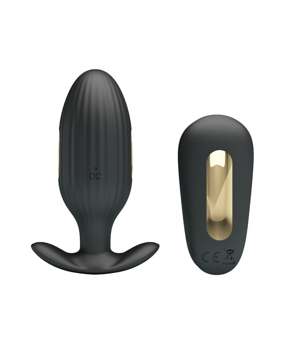 PRETTY LOVE - KELLY PLUG ANAL VIBRADOR RECARGABLE NEGRO