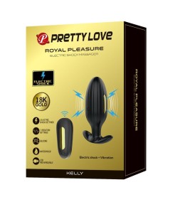 PRETTY LOVE - KELLY PLUG ANAL VIBRADOR RECARGABLE NEGRO