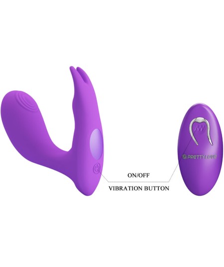 PRETTY LOVE - IDABELLE VIBRATION & PULSATION CONTROL REMOTO VIOLETA