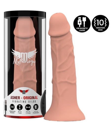 MYTHOLOGY - ASHER ORIGINAL DILDO S - VIBRADOR COMPATIBLE CON WATCHME WIRELESS TECHNOLOGY