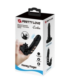 PRETTY LOVE - CORBIN FUNDA DEDO VIBRADOR NEGRO