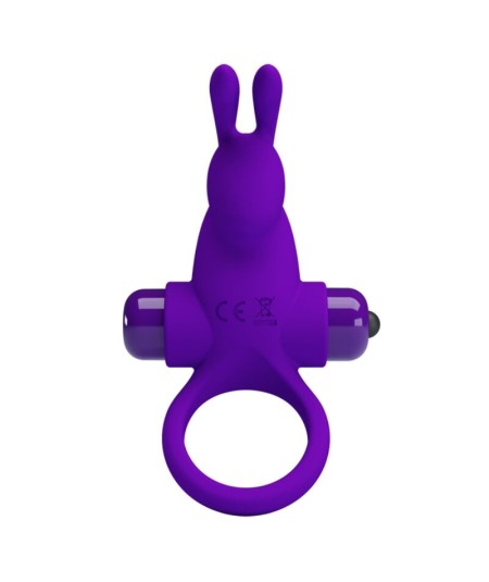 PRETTY LOVE - ANILLO VIBRADOR I CONEJO PARA PENE MORADO