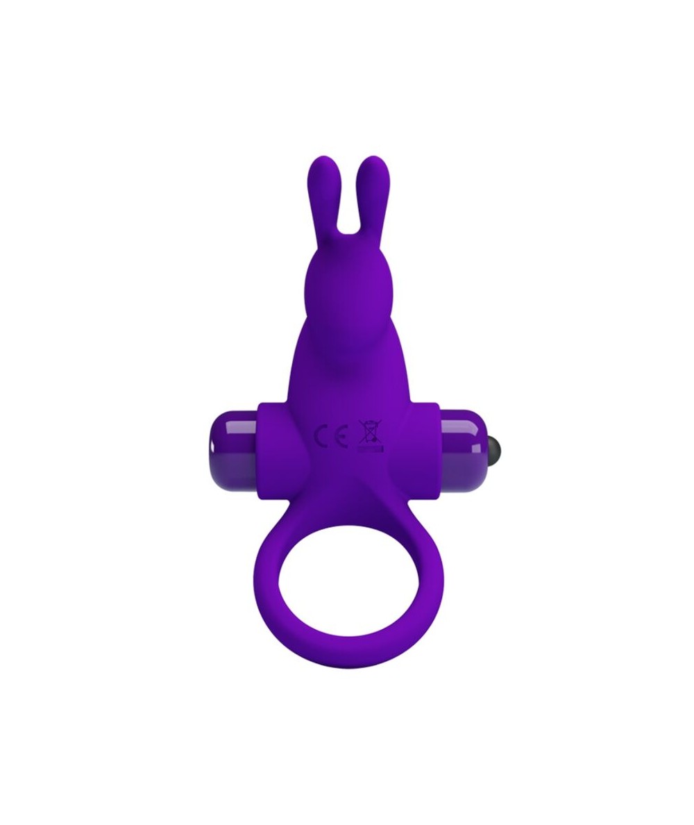 PRETTY LOVE - ANILLO VIBRADOR I CONEJO PARA PENE MORADO