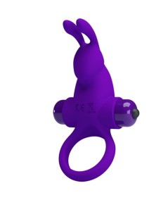 PRETTY LOVE - ANILLO VIBRADOR I CONEJO PARA PENE MORADO