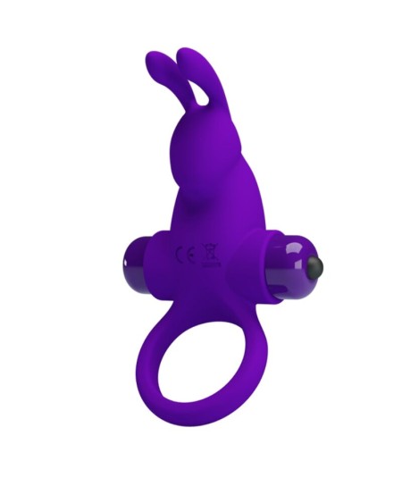 PRETTY LOVE - ANILLO VIBRADOR I CONEJO PARA PENE MORADO