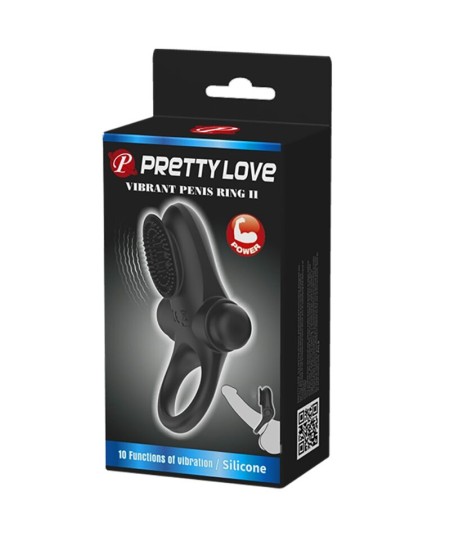 PRETTY LOVE - ANILLO VIBRADOR II PARA PENE NEGRO