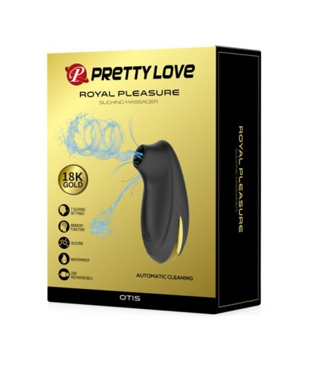 PRETTY LOVE - SUCCIONADOR-MASAJEADOR DE LUJO RECARGABLE NEGRO