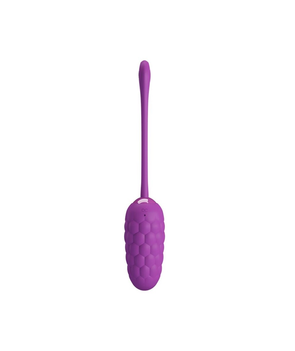 PRETTY LOVE - HUEVO VIBRADOR CON TEXTURA MARINA RECARGABLE MORADO