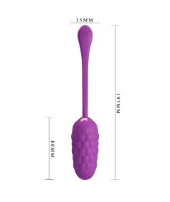 PRETTY LOVE - HUEVO VIBRADOR CON TEXTURA MARINA RECARGABLE MORADO