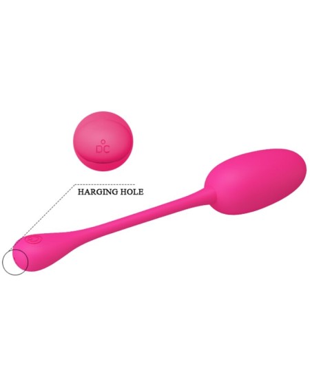 PRETTY LOVE - KNUCKER HUEVO VIBRADOR RECARGABLE ROSA