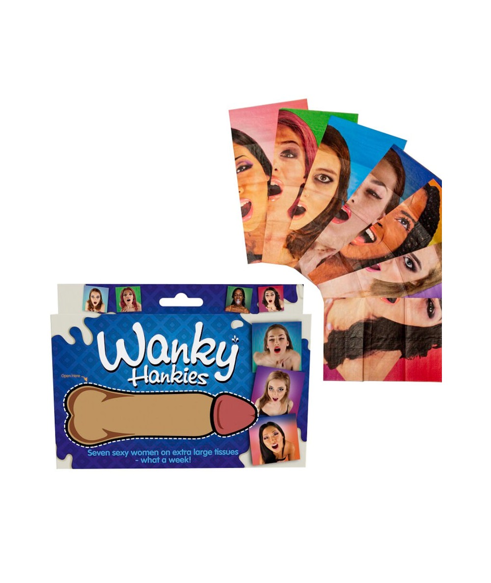 SPENCER & FLEETWOOD - WANKY HANKIES 7 PAÑUELOS EXTRA GRANDES MUJERES