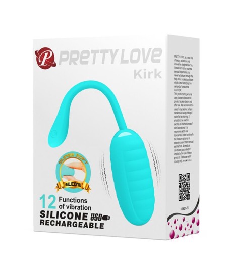 PRETTY LOVE - KIRK HUEVO VIBRADOR RECARGABLE VERDE CLARO