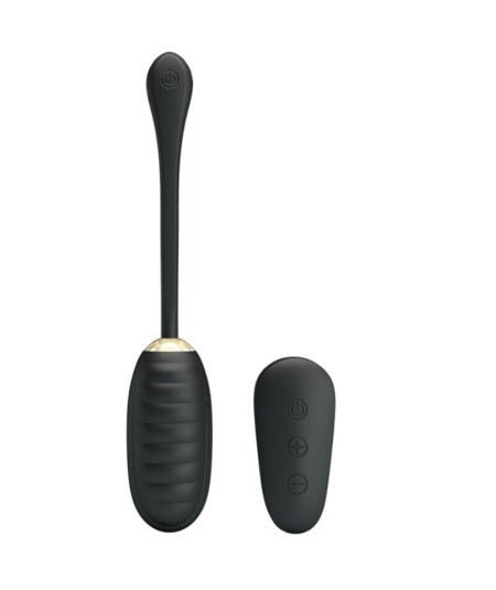 PRETTY LOVE - DOREEN HUEVO VIBRADOR DE LUJO RECARGABLE NEGRO