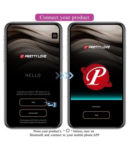 PRETTY LOVE - HECTOR VIBRADOR ELECTROSHOCK POR CONTROL POR APP LILA