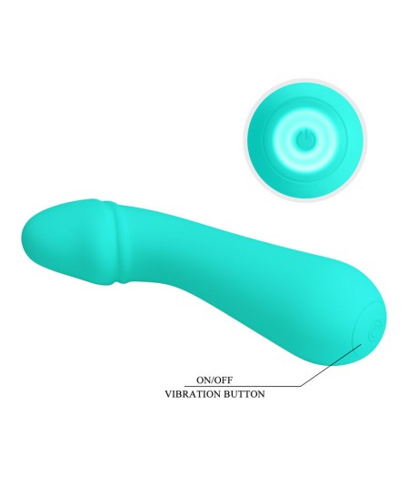 PRETTY LOVE - CETUS VIBRADOR RECARGABLE VERDE AGUA