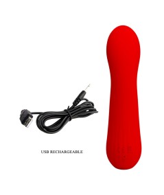 PRETTY LOVE - FAUN VIBRADOR RECARGABLE ROJO