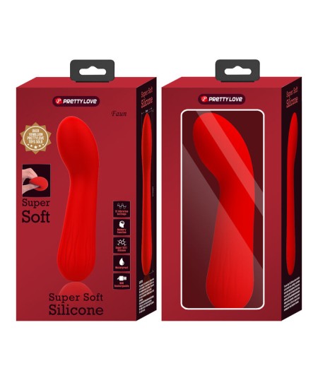 PRETTY LOVE - FAUN VIBRADOR RECARGABLE ROJO