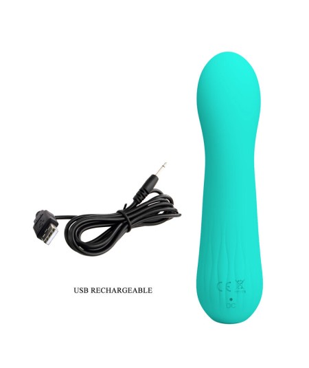 PRETTY LOVE - FAUN VIBRADOR RECARGABLE VERDE AGUA