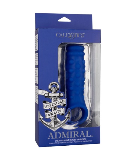 ADMIRAL - BEADED FUNDA PENE SILICONA LÍQUIDA AZUL