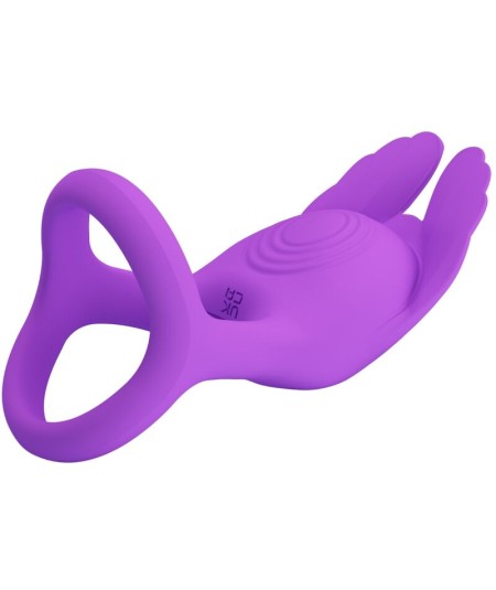 PRETTY LOVE - ANILLO VIBRADOR SILAS 7 VIBRACIONES SILICONA LILA