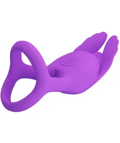 PRETTY LOVE - ANILLO VIBRADOR SILAS 7 VIBRACIONES SILICONA LILA