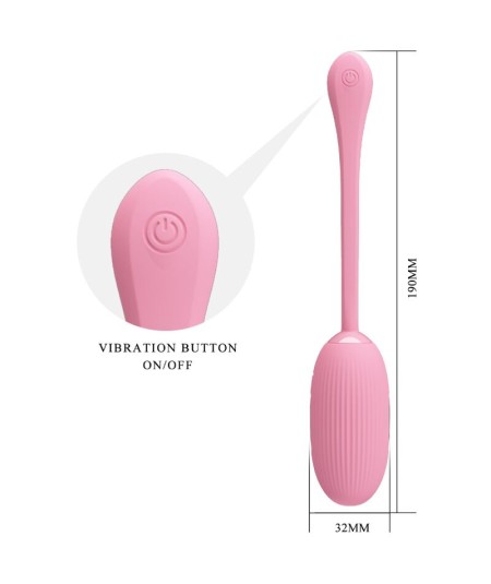 PRETTY LOVE - DOREEN HUEVO VIBRADOR RECARGABLE ROSA