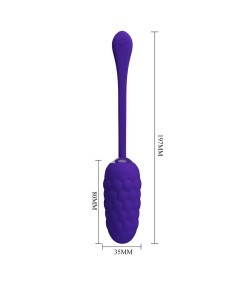 PRETTY LOVE - HUEVO VIBRADOR CON TEXTURA MARINA RECARGABLE LILA