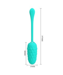 PRETTY LOVE - HUEVO VIBRADOR CON TEXTURA MARINA RECARGABLE VERDE AGUA