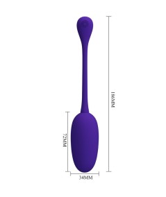 PRETTY LOVE - KNUCKER HUEVO VIBRADOR RECARGABLE LILA