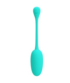 PRETTY LOVE - KNUCKER HUEVO VIBRADOR RECARGABLE VERDE AGUA