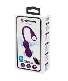 PRETTY LOVE - ELVIRA KEGEL BALLS APP CONTROL REMOTO MORADO