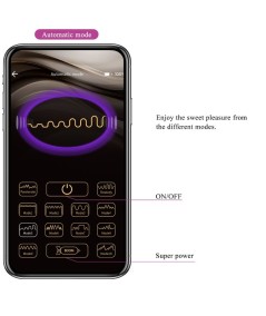 PRETTY LOVE - ELVIRA KEGEL BALLS APP CONTROL REMOTO MORADO