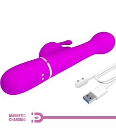 PRETTY LOVE - DEJON VIBRADOR RABBIT 3 EN 1 MULTIFUNCIÓN VIOLETA