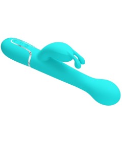 PRETTY LOVE - DEJON VIBRADOR RABBIT 3 EN 1 MULTIFUNCIÓN VERDE AGUA