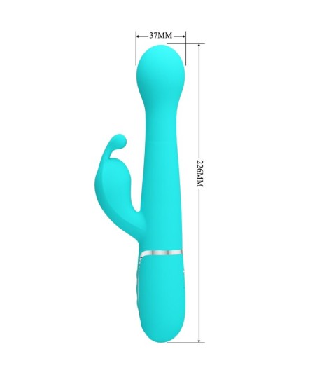 PRETTY LOVE - DEJON VIBRADOR RABBIT 3 EN 1 MULTIFUNCIÓN VERDE AGUA