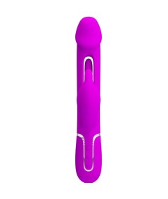 PRETTY LOVE - KAMPAS VIBRADOR RABBIT 3 EN 1 MULTIFUNCIÓN CON LENGUA VIOLETA