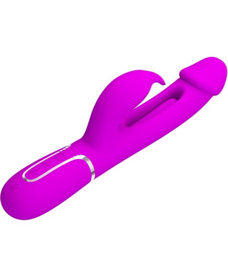 PRETTY LOVE - KAMPAS VIBRADOR RABBIT 3 EN 1 MULTIFUNCIÓN CON LENGUA VIOLETA