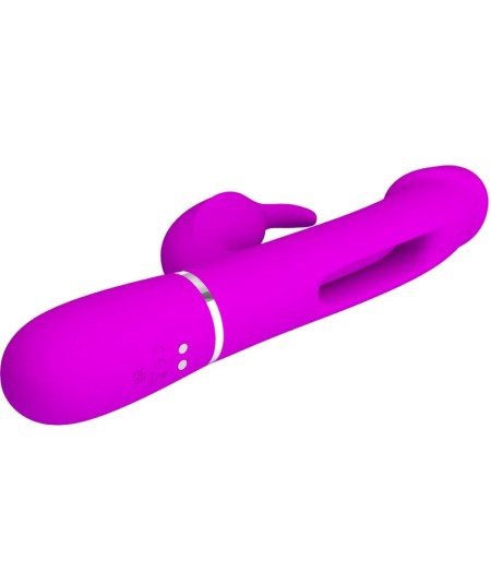 PRETTY LOVE - KAMPAS VIBRADOR RABBIT 3 EN 1 MULTIFUNCIÓN CON LENGUA VIOLETA