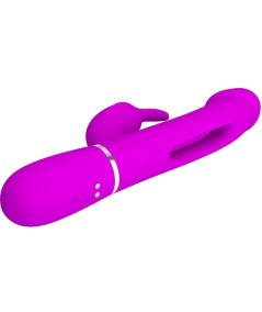 PRETTY LOVE - KAMPAS VIBRADOR RABBIT 3 EN 1 MULTIFUNCIÓN CON LENGUA VIOLETA