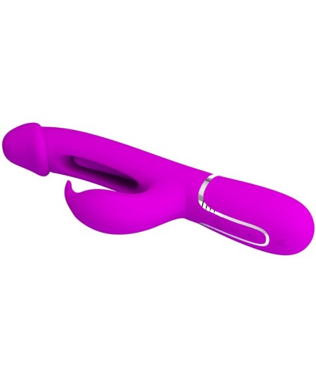 PRETTY LOVE - KAMPAS VIBRADOR RABBIT 3 EN 1 MULTIFUNCIÓN CON LENGUA VIOLETA