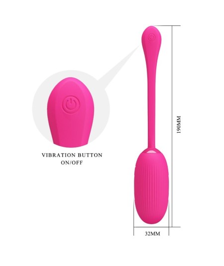 PRETTY LOVE - DOREEN HUEVO VIBRADOR RECARGABLE MAGENTA