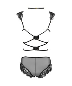 LIVCO CORSETTI FASHION - PALMENOM LC 90614 SUJETADOR + PANTY NEGRO S/M