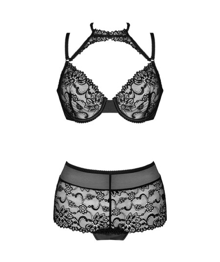 LIVCO CORSETTI FASHION - LINERA FOR THE SENSES COLLECTION SUJETADOR + PANTY NEGRO S/M