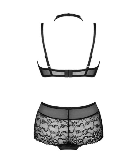 LIVCO CORSETTI FASHION - LINERA FOR THE SENSES COLLECTION SUJETADOR + PANTY NEGRO S/M