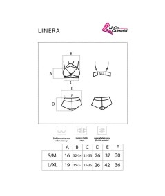 LIVCO CORSETTI FASHION - LINERA FOR THE SENSES COLLECTION SUJETADOR + PANTY NEGRO S/M