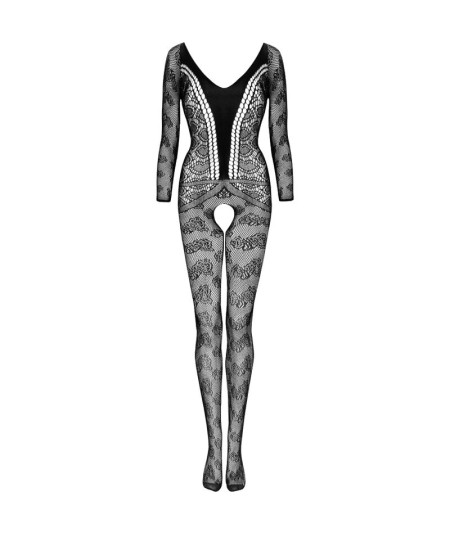 LIVCO CORSETTI FASHION - CORDILL LC 17357 BODYSTOCKING CROTCHLESS NEGRO TALLA ÚNICA