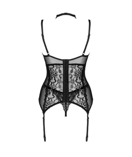 LIVCO CORSETTI FASHION - GIELLANDRA FOR THE SENSES COLLECTION CORSET + PANTY NEGRO S/M